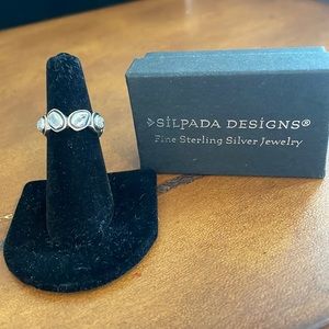 Silpada Cubic Zirconia and Sterling Silver Ring.
